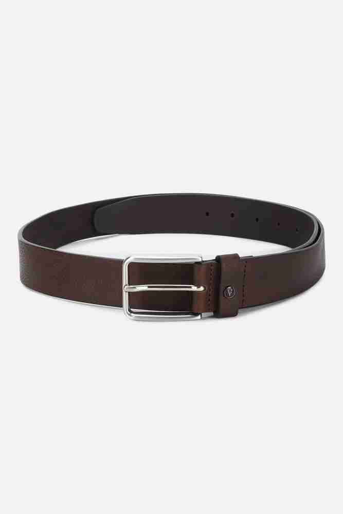 VAN HEUSEN Men Formal Black Genuine Leather Belt Black Price in India Flipkart