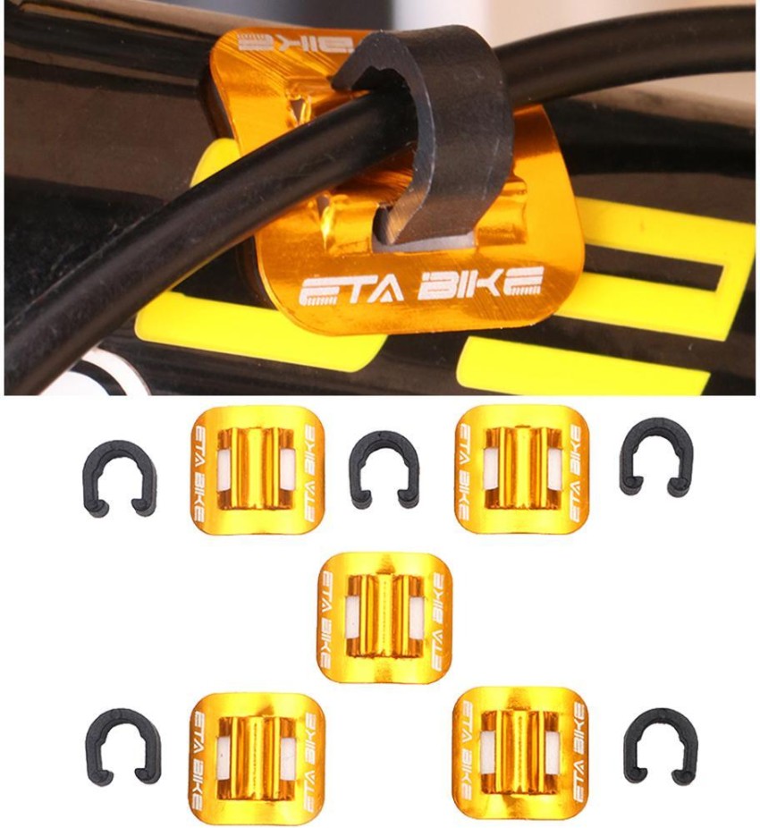 Lyla 5 Sets Bicycle Brake Cable Line Fixing Clip Mountain Bike