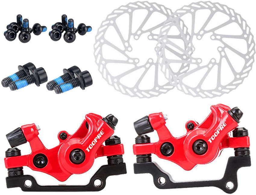 Bike disc outlet brake caliper