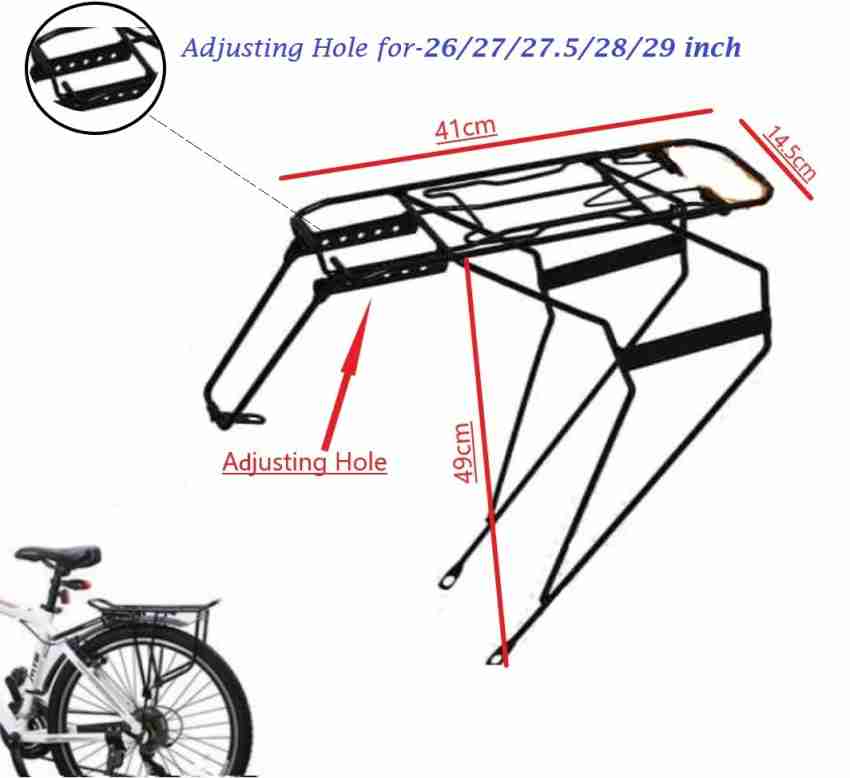 Bicycle Rear Seat Rack Adjustable for 20/26/27/27.5/28/29 Inch