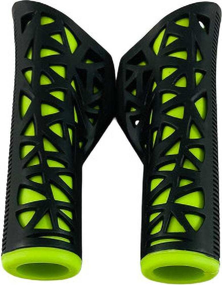Lime green bike hotsell grips