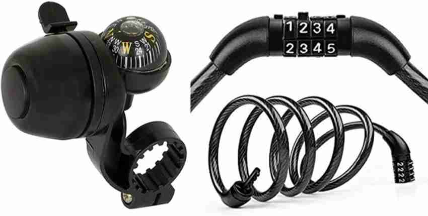 GAUTAM INTERPRISES Combo of Cycle fix password lock kampas bell