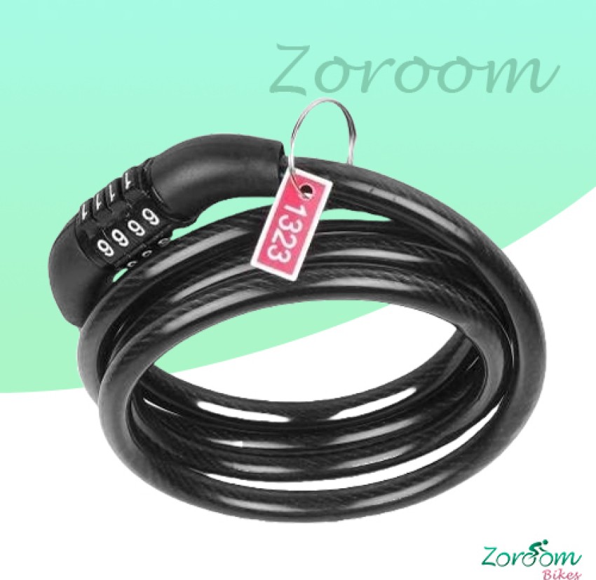 Zoroom Combination Cable Lock 51 for Cycle & Helmet Cycle Lock Price in  India - Buy Zoroom Combination Cable Lock 51 for Cycle & Helmet Cycle Lock  online at