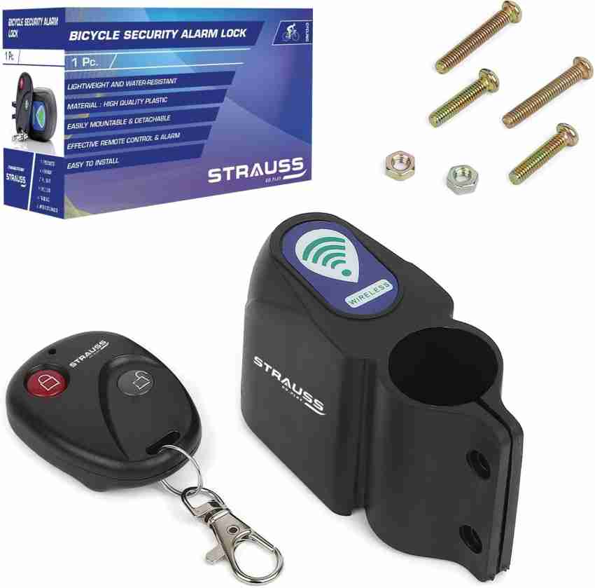 Strauss Anti Theft bicycle Wireless Alarm Lock remote control Cycle Lock Price in India Buy Strauss Anti Theft bicycle Wireless Alarm Lock remote control Cycle Lock online at Flipkart