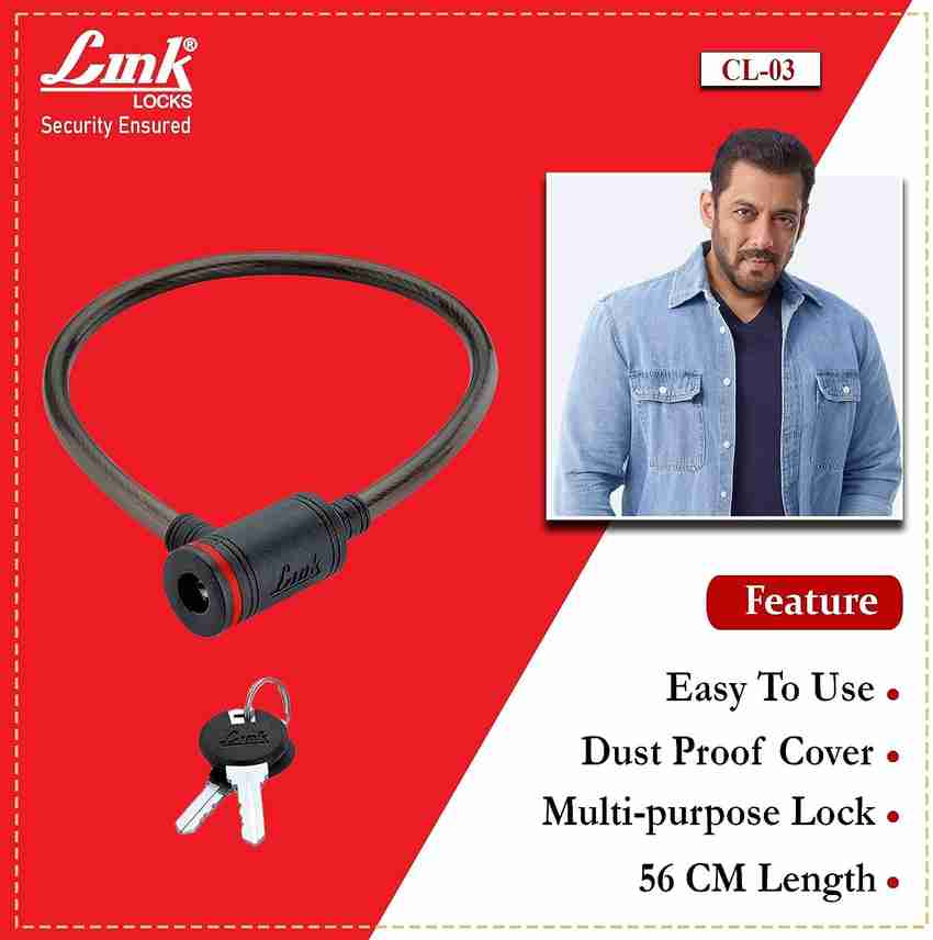 Cable lock with key best sale