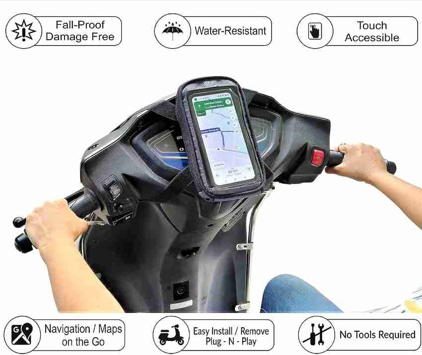 Scooty mobile holder outlet