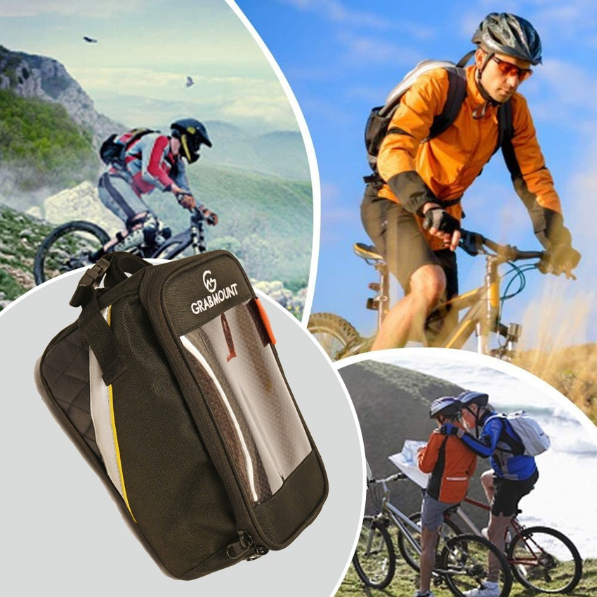 GRABMOUNT Bicycle Phone Bag Waterproof Frame Tube Bag Touch Screen Bicycle Phone Holder Bicycle Phone Holder Price in India Buy GRABMOUNT Bicycle Phone Bag Waterproof Frame Tube Bag Touch Screen Bicyc...