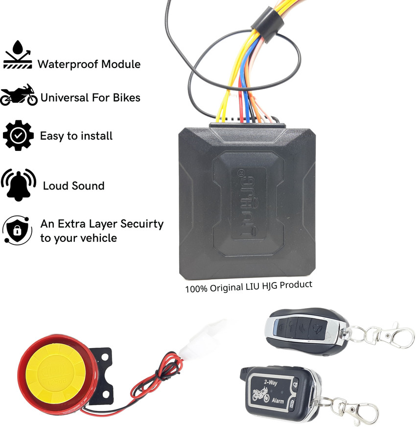 Vehicle Security Alarm System For Car Motorcycle Anti Theft Protection 125db