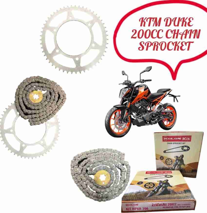 Ktm duke 200 chain sprocket best sale price