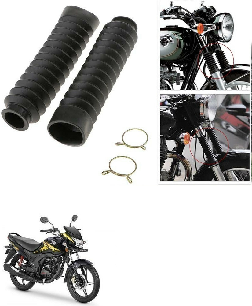 SRPHERE Motorcycle Front Fork Cover Shock Protector Dust Guard For Honda CB Shine SP Motorcycle Fork Cover Price in India Buy SRPHERE Motorcycle Front Fork Cover Shock Protector Dust Guard For