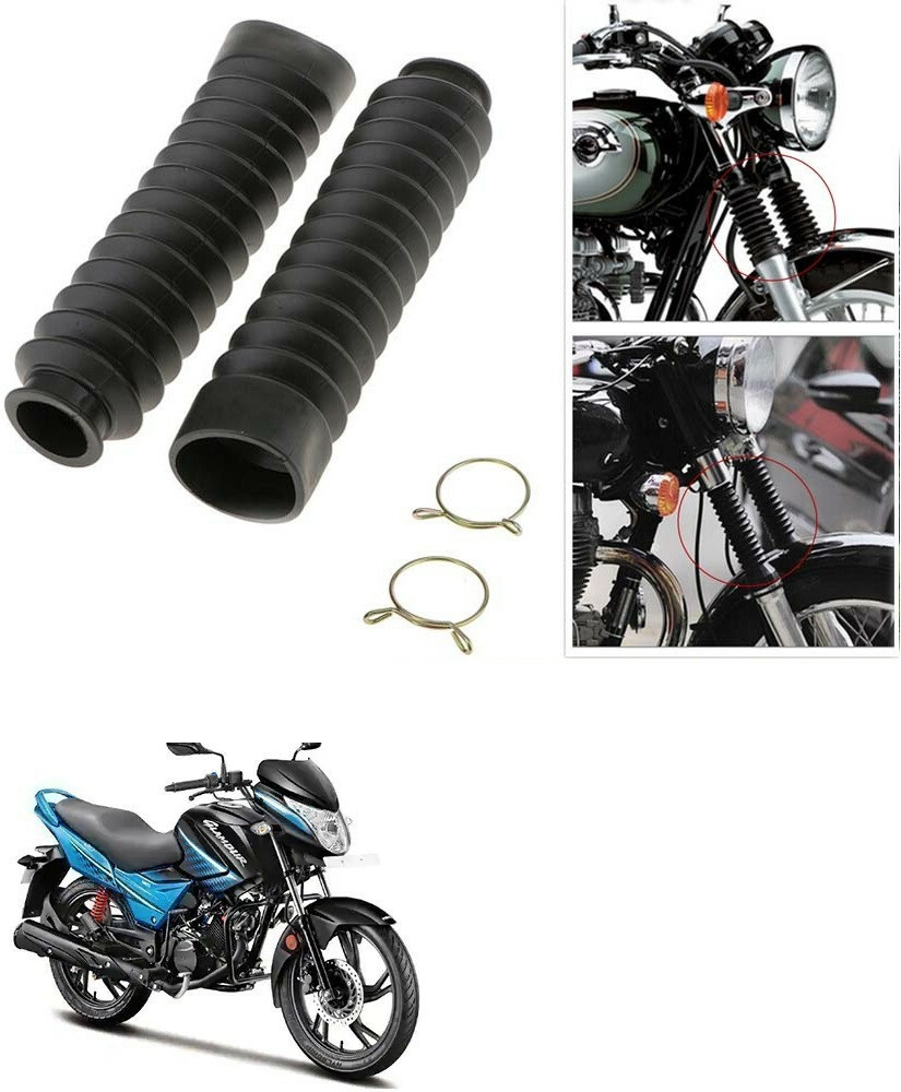SRPHERE Motorcycle Front Fork Cover Shock Protector Dust Guard For Hero Glamour i3s Bike Clutch Cover Price in India Buy SRPHERE Motorcycle Front Fork Cover Shock Protector Dust Guard For Hero