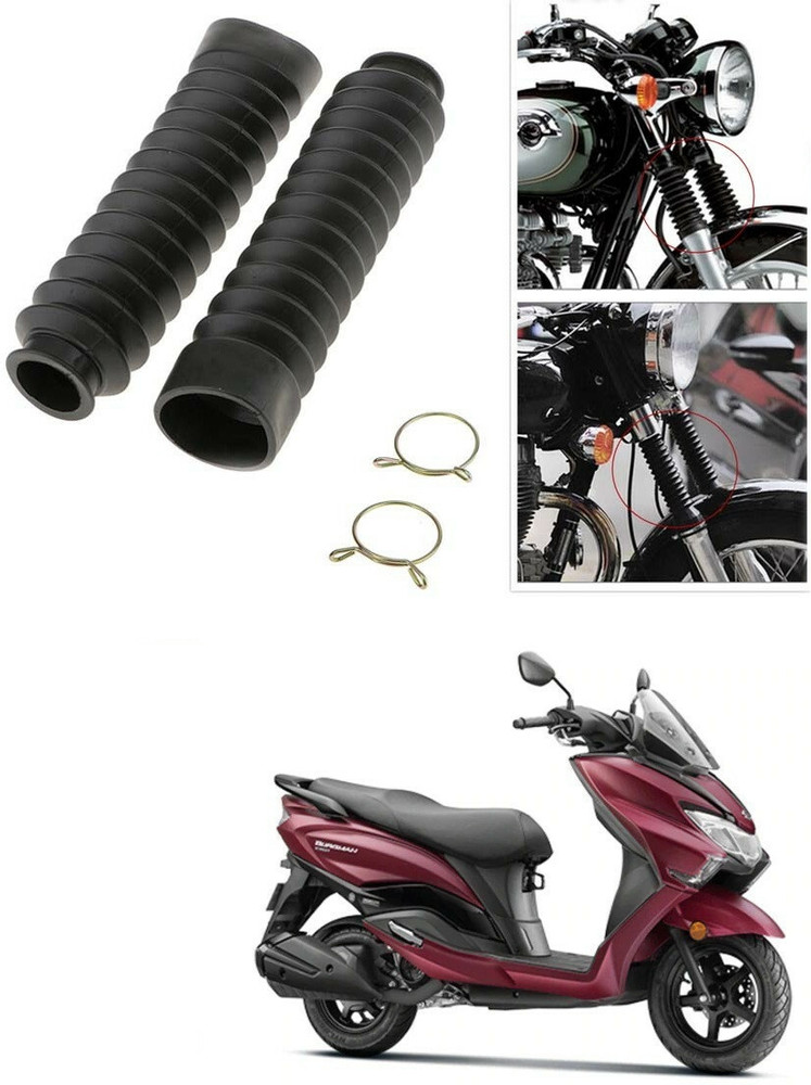 SRPHERE Motorcycle Front Fork Cover Shock Protector Dust Guard For