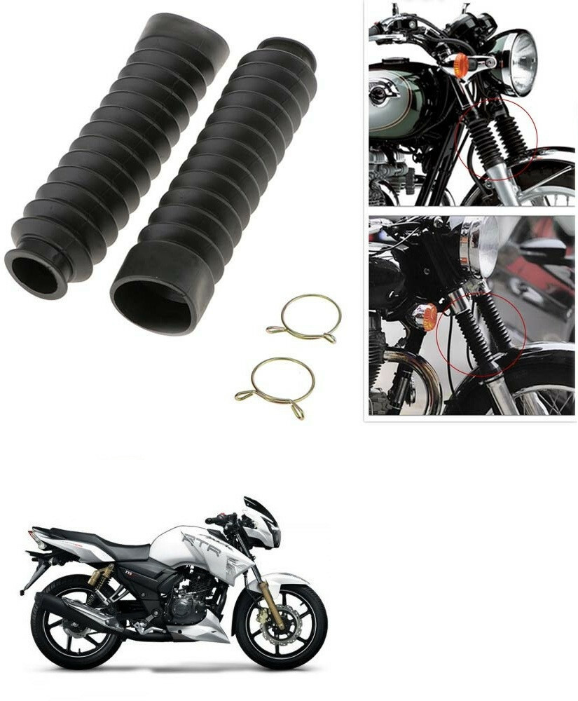SRPHERE Motorcycle Front Fork Cover Shock Protector Dust Guard For