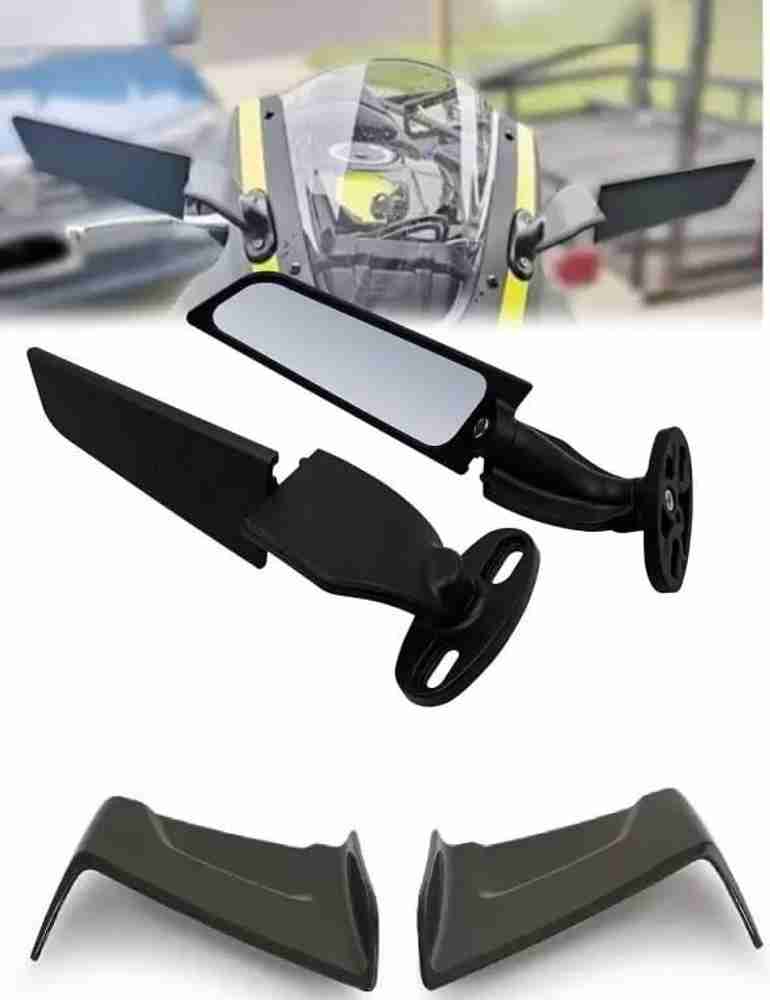 Vagary Combo of Universal Motorcycle Rotating Side Bike Wing Mirror With Bike Wings Bike Crash Guard Price in India Buy Vagary Combo of Universal Motorcycle Rotating Side Bike Wing Mirror With