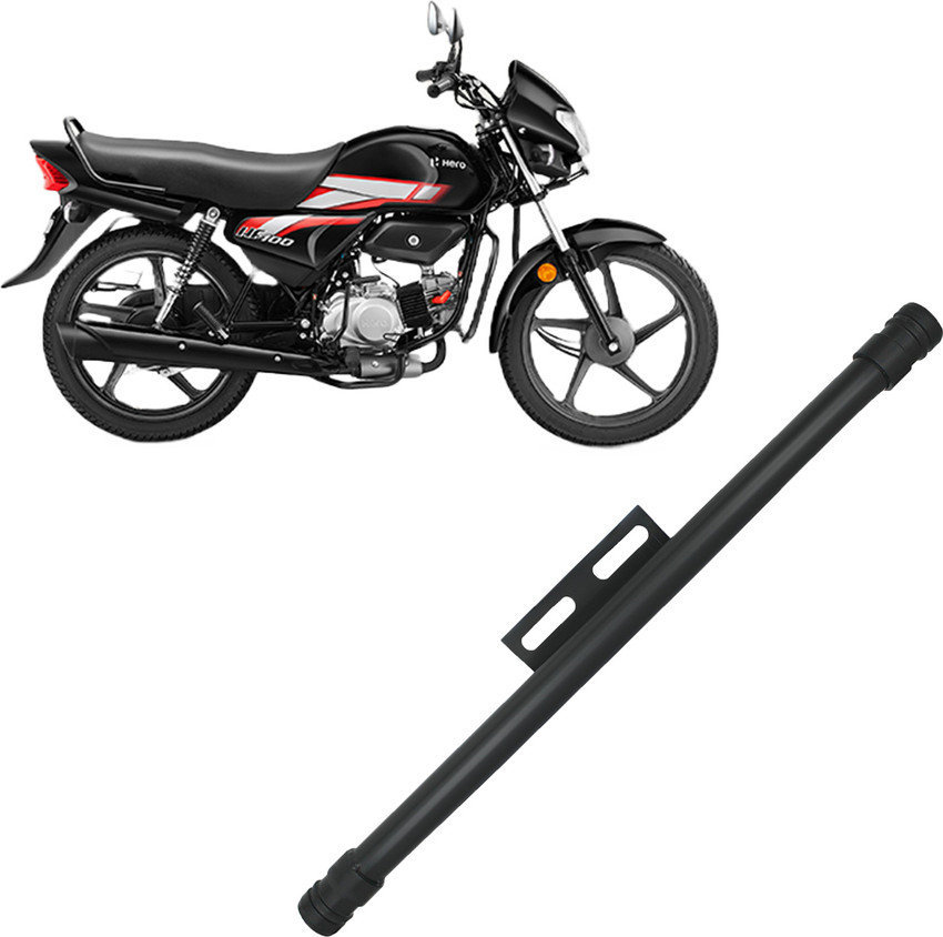 DAZZRIDE Bike Heavy Duty Single Rod Leg Guard for Hero HF 100 Red
