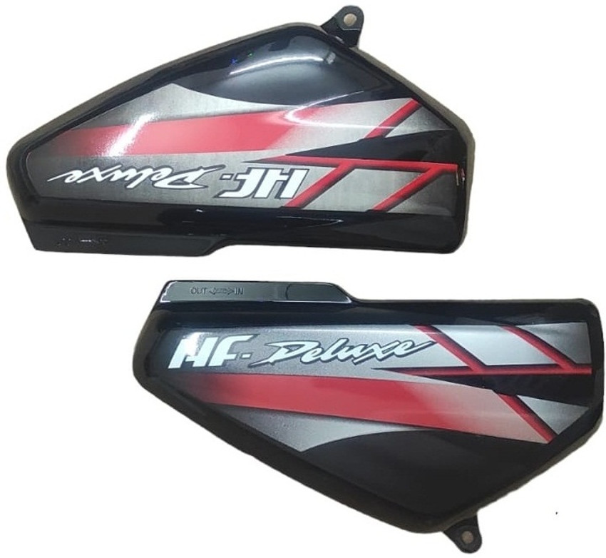 kristal Side Panel Suitable For Bike HF Deluxe Black With Red