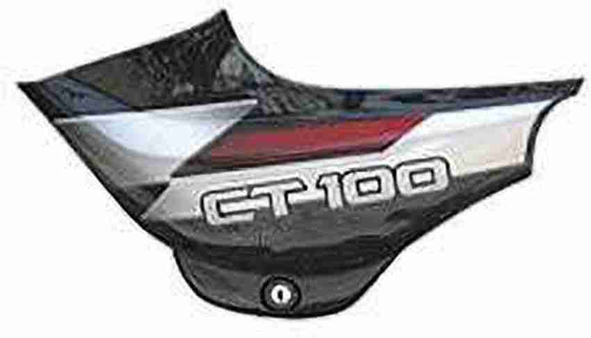 zalak Side Panel For CT 100 Black Red Bike Crash Guard Price in