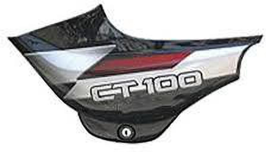 zalak Side Panel For CT 100 Black Red Bike Crash Guard Price in