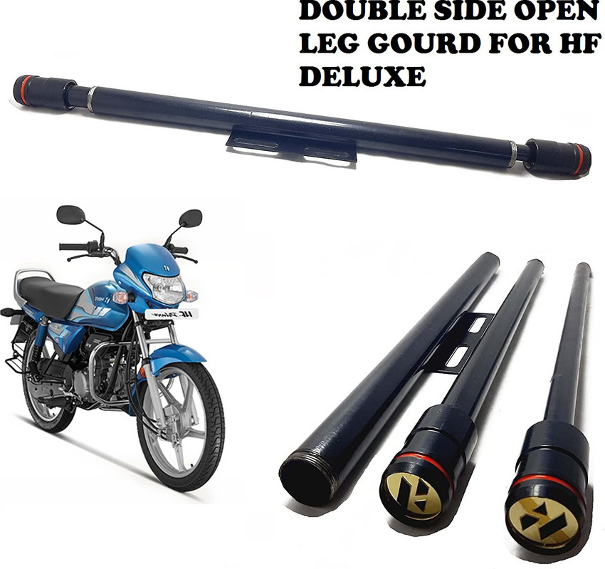 Giinix DOUBLE SIDE OPEN LEG GOURD FOR HF DELUXE Bike Crash Guard