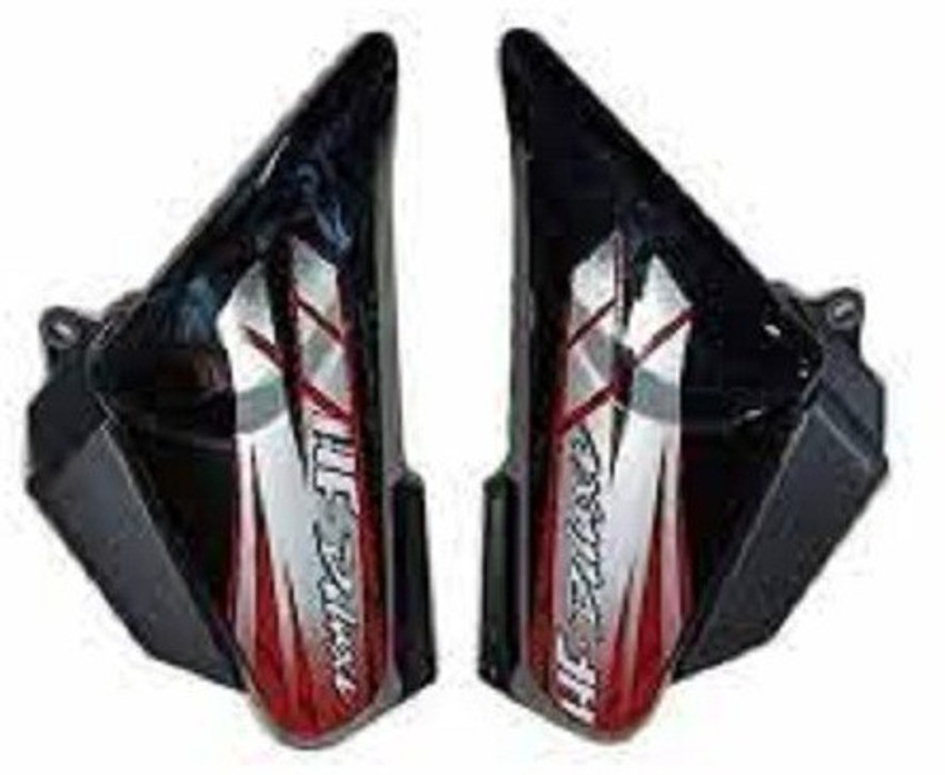 zalak Side Panel For HF Deluxe Black Red Bike Crash Guard