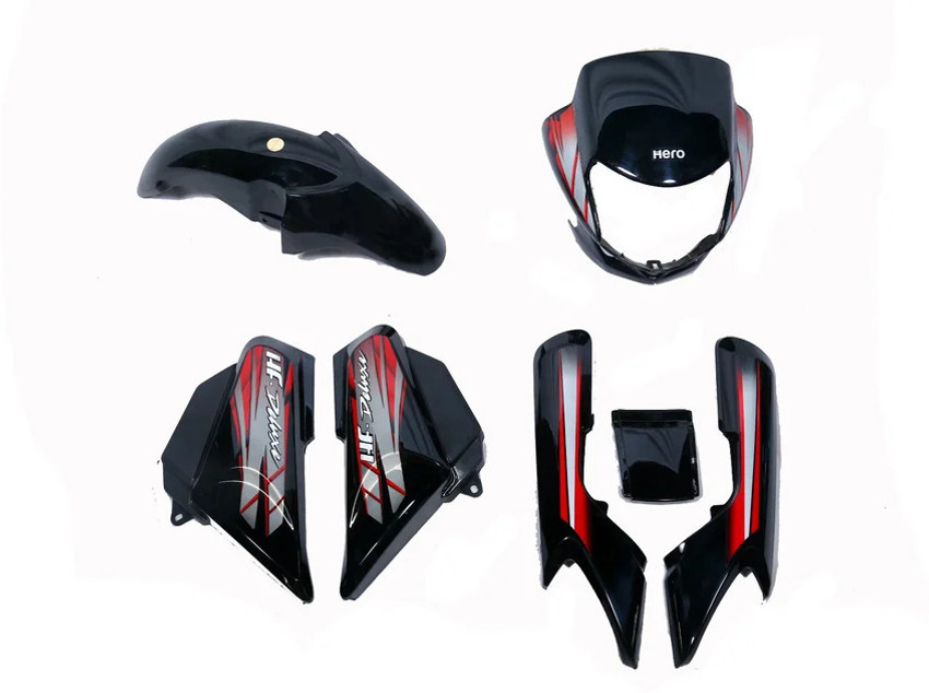 THE ONE CUSTOM Full Body Kit for Hero Hf Deluxe 2016 Black with Red Sticker Bike Crash Guard Price in India Buy THE ONE CUSTOM Full Body Kit for Hero Hf