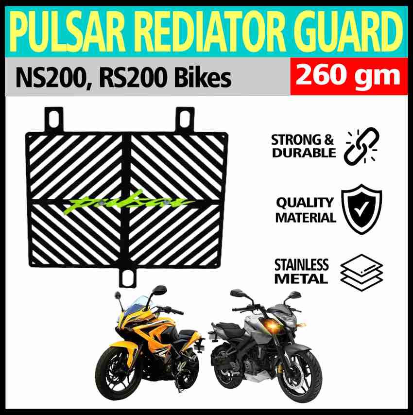 ASRYD Heavy Radiator Guard Protector for Bajaj Pulsar RS 200 NS 200 Bike Crash Guard Price in India Buy ASRYD Heavy Radiator Guard Protector for Bajaj Pulsar RS 200 NS 200 Bike Crash Guard online