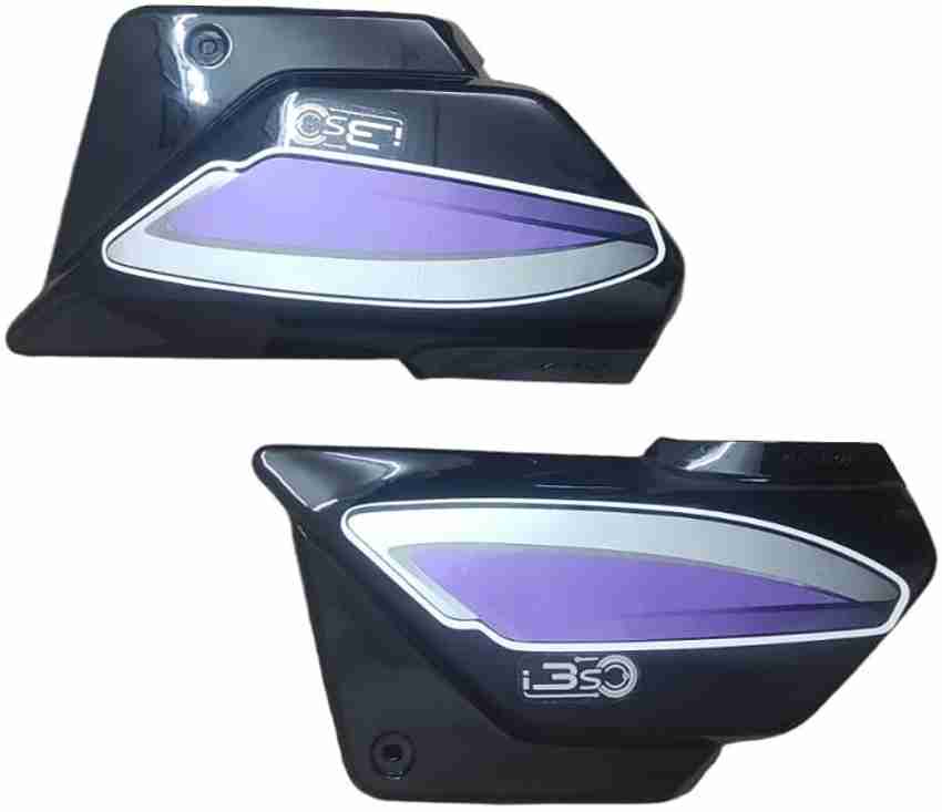 kristal Side Panel Suitable For Bike Splendor Bs6 Black Blue