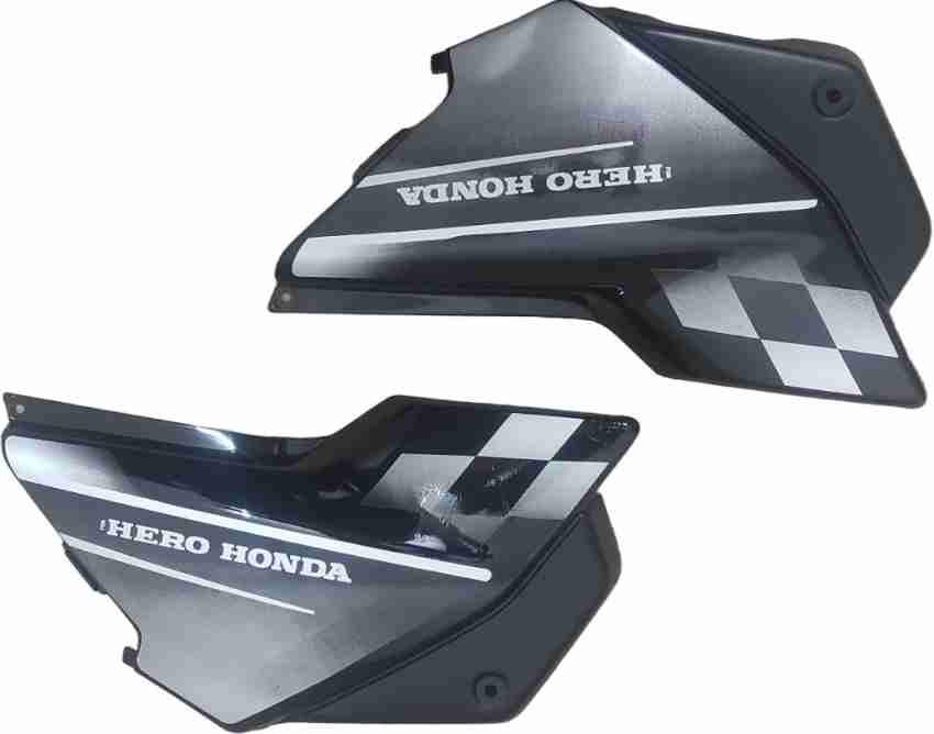 Pten Glamour Bike Side Panel Black Grey Sticker Bike Crash Guard