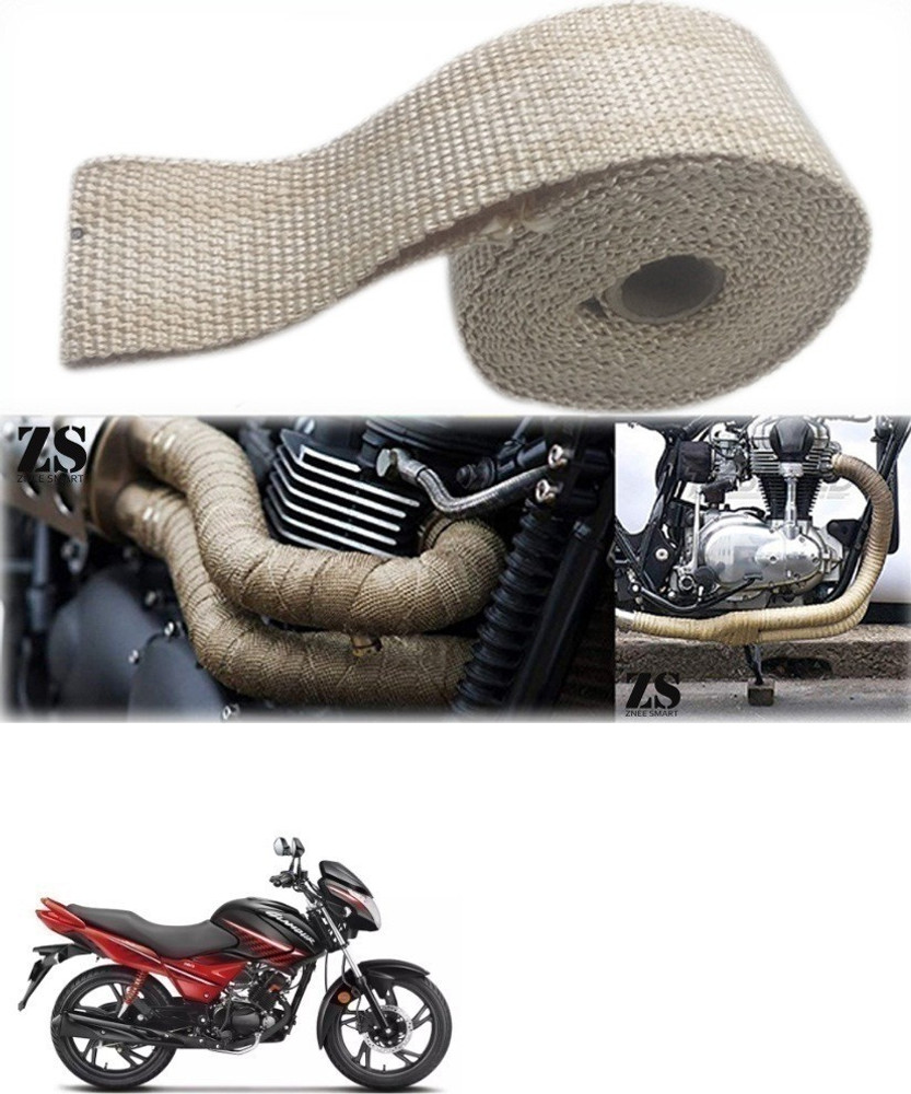 Glamour bike silencer cover discount