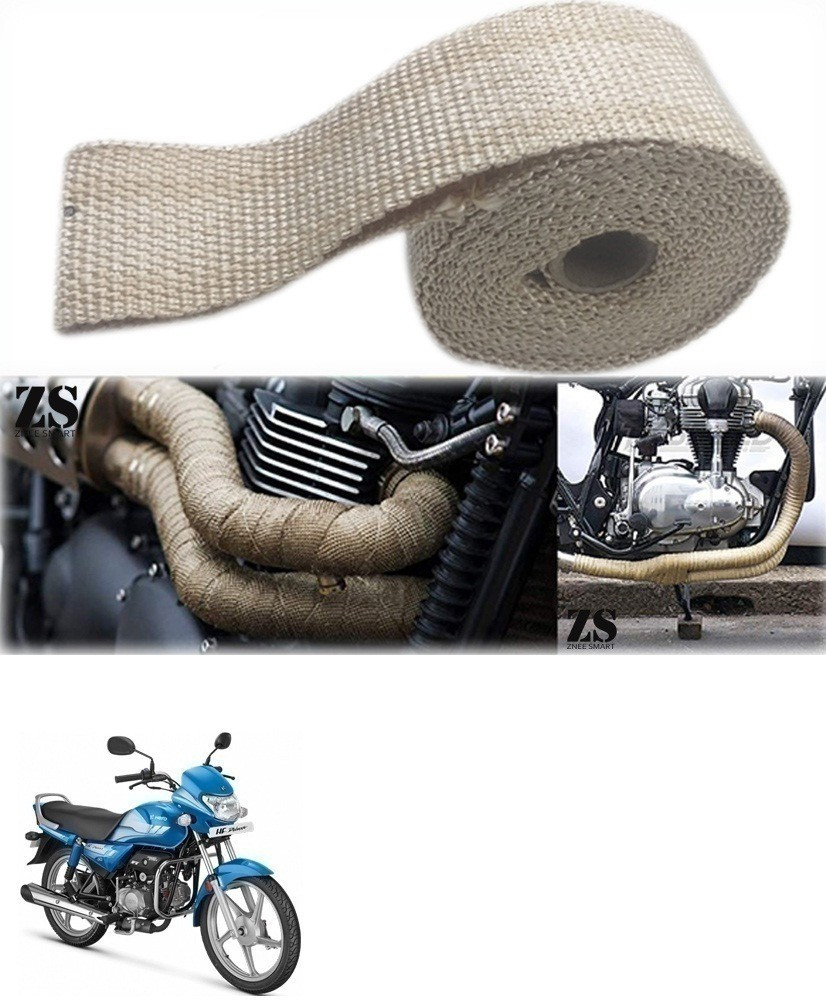AXWee Silencer Wrap Cream Color for Hero HF Deluxe Bike Exhaust Heat Shield Price in India Buy AXWee Silencer Wrap Cream Color for Hero HF Deluxe Bike Exhaust Heat Shield online