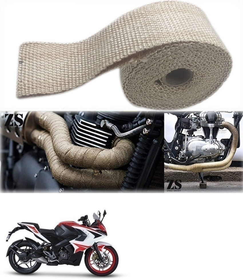 AXWee Silencer Wrap Cream Color for Bajaj Pulsar RS 200 Bike