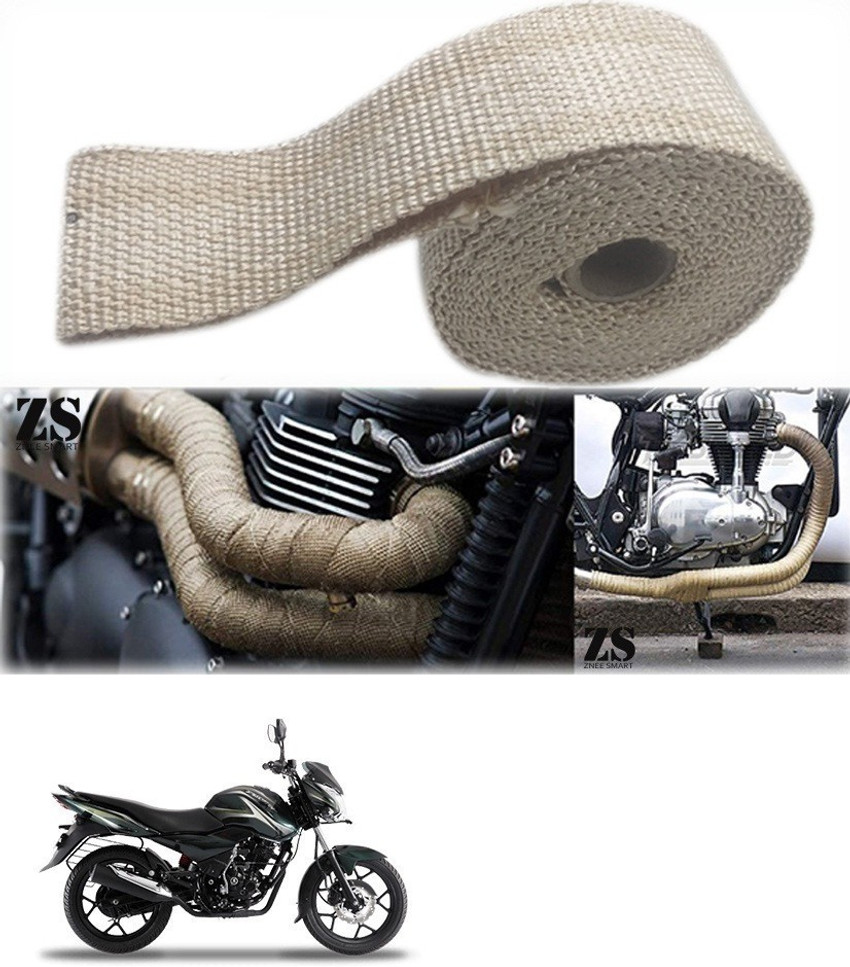 Znee Smart Silencer Wrap Cream Color for Bajaj Discover 150 s Bike Exhaust Heat Shield Price in India Buy Znee Smart Silencer Wrap Cream Color for Bajaj Discover 150 s Bike