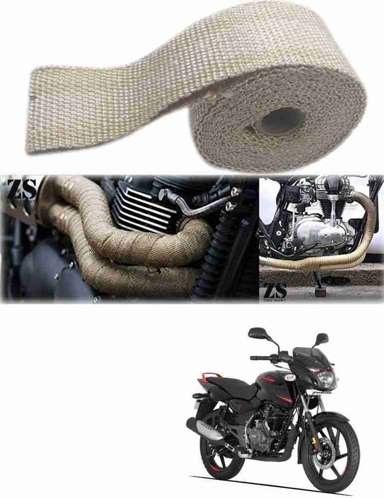 Znee Smart Silencer Wrap Cream Color for Bajaj Pulsar 125 Neon Bike Exhaust Heat Shield Price in India Buy Znee Smart Silencer Wrap Cream Color for Bajaj Pulsar 125 Neon Bike