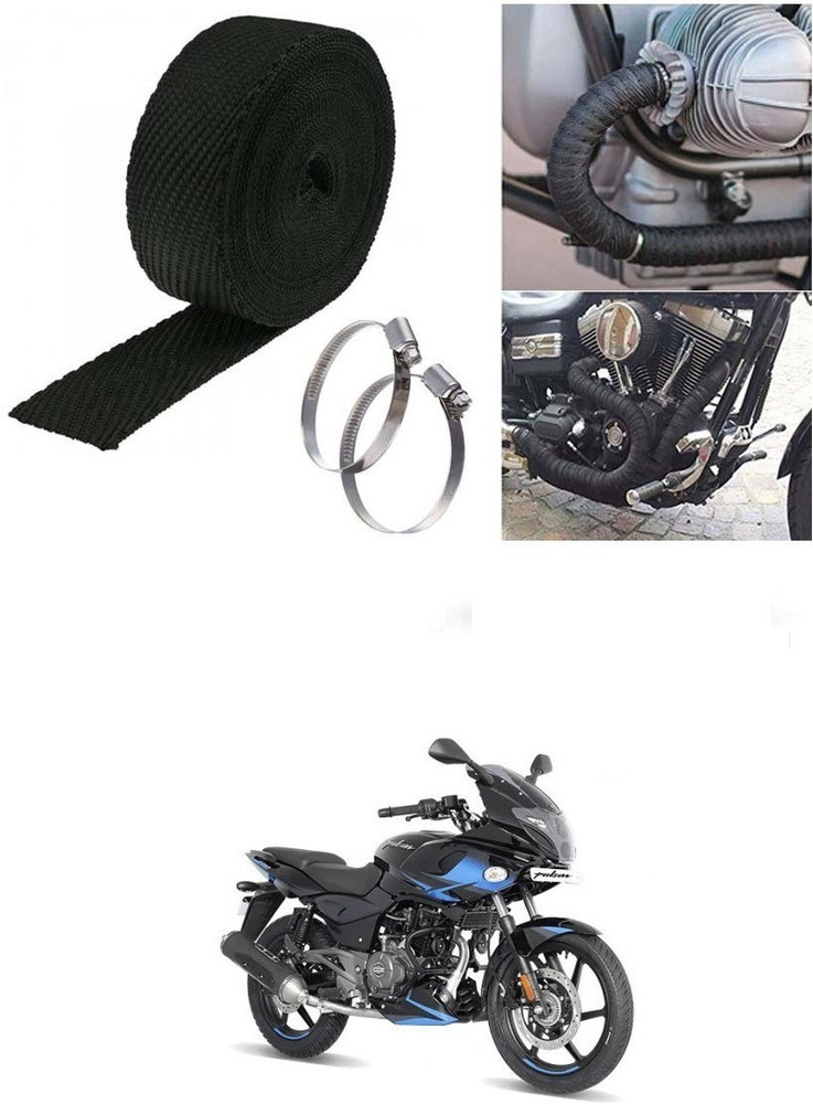 SRPHERE 3 Mtrs Silencer Wrap Bike Exhaust Heat Shield for Bajaj Pulsar 220 F Bike Exhaust Heat Shield Price in India Buy SRPHERE 3 Mtrs Silencer Wrap Bike Exhaust Heat Shield