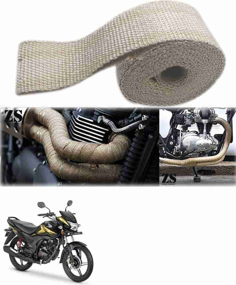 AXWee Silencer Wrap Cream Color for Honda CB Shine SP Bike Exhaust