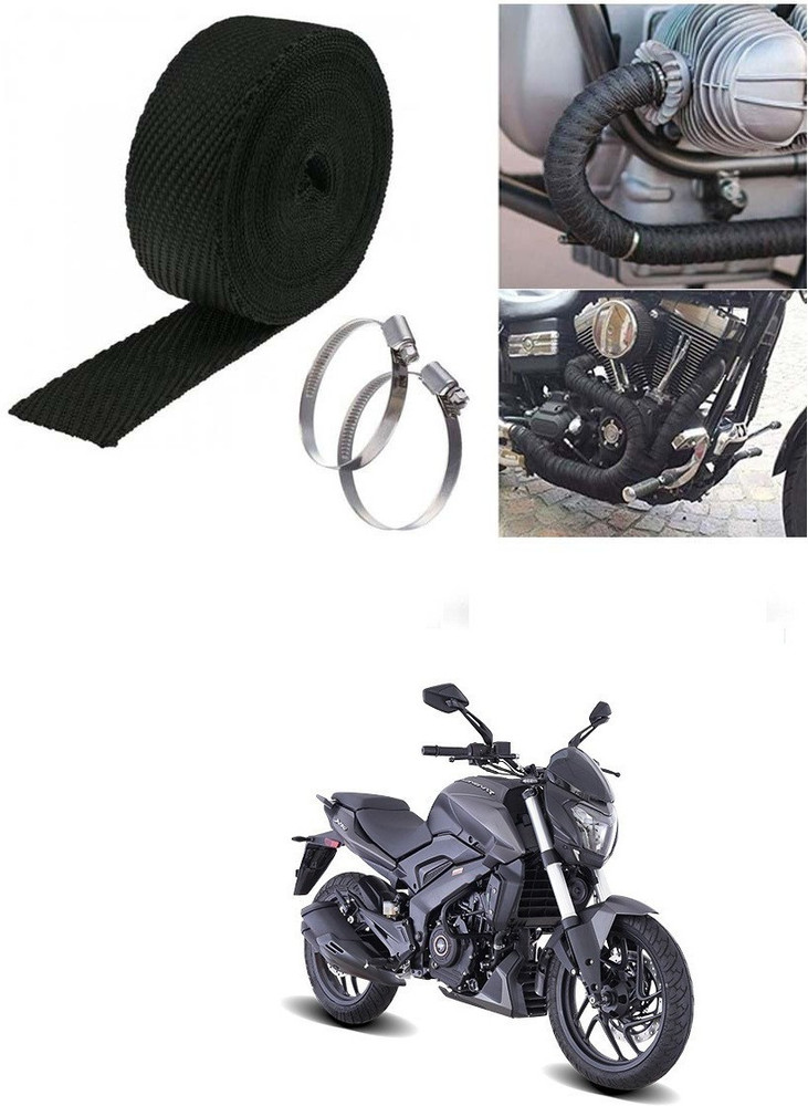 SRPHERE 3 Mtrs Silencer Wrap Bike Exhaust Heat Shield for Bajaj
