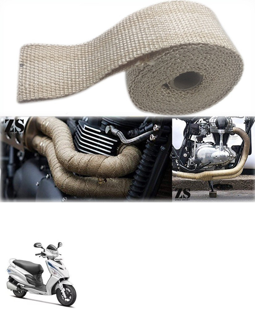 Znee Smart Silencer Wrap Cream Color for Hero Maestro Edge Bike Exhaust Heat Shield Price in India Buy Znee Smart Silencer Wrap Cream Color for Hero Maestro Edge Bike Exhaust Heat