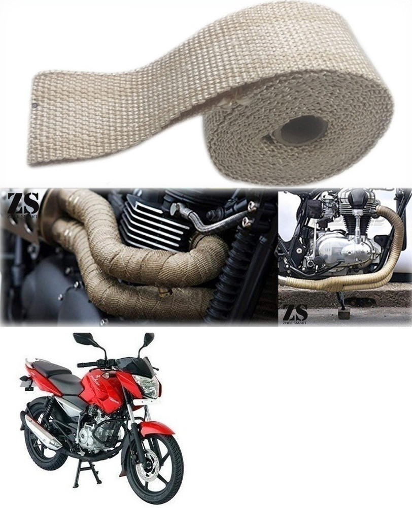 Znee Smart Silencer Wrap Cream Color for Bajaj Pulsar 135 LS DTS i