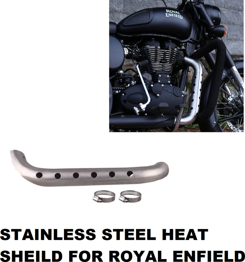 SRPHERE Stainless Steel Heat Shield for Bullet Enfield Heavy Duty Shield  for Bikes Bike Exhaust Heat Shield Price in India - Buy SRPHERE Stainless  Steel Heat Shield for Bullet Enfield Heavy Duty