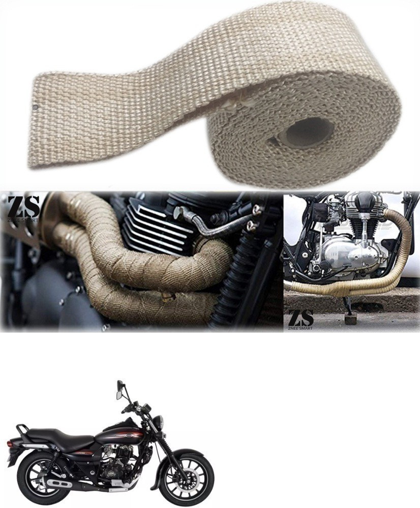 Znee Smart Silencer Wrap Cream Color for Bajaj Avenger Bike Exhaust Heat Shield Price in India Buy Znee Smart Silencer Wrap Cream Color for Bajaj Avenger Bike Exhaust Heat Shield online