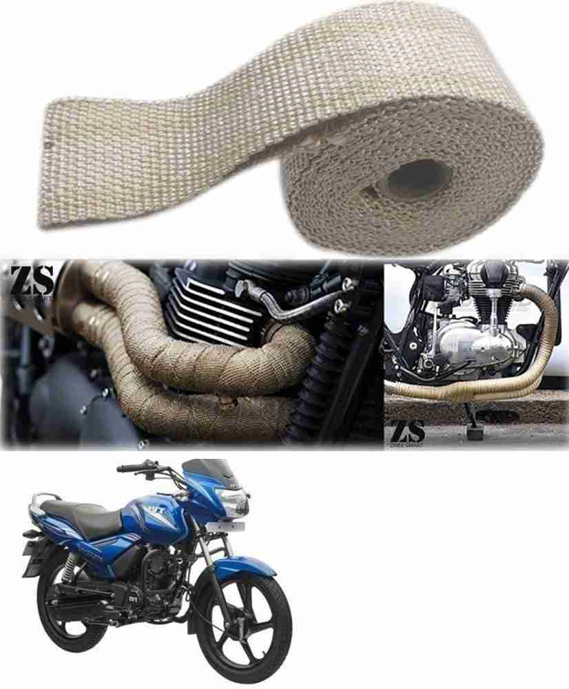 AXWee Silencer Wrap Cream Color for TVS Star City Plus Bike