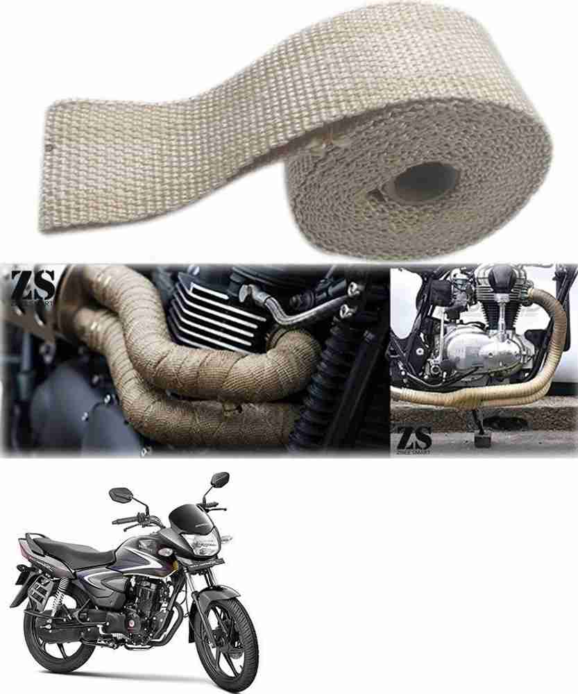 Znee Smart Silencer Wrap Cream Color for Honda CB Shine Bike Exhaust Heat Shield Price in India Buy Znee Smart Silencer Wrap Cream Color for Honda CB Shine Bike Exhaust Heat