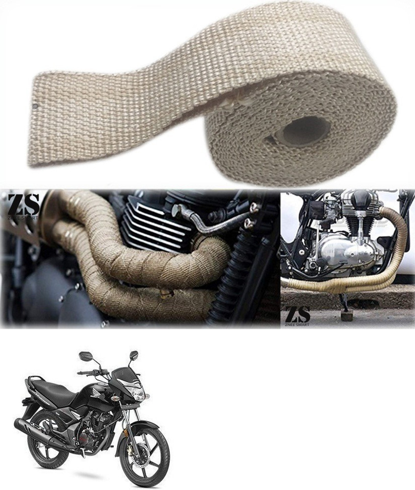 Znee Smart Silencer Wrap Cream Color for Honda CB Unicorn 150 Bike Exhaust Heat Shield Price in India Buy Znee Smart Silencer Wrap Cream Color for Honda CB Unicorn 150 Bike