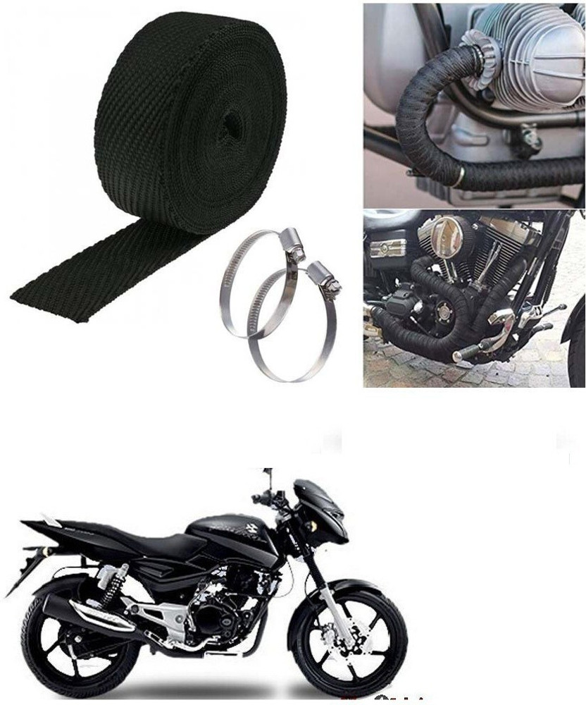 SRPHERE 3 Mtrs Silencer Wrap Bike Exhaust Heat Shield for Bajaj Pulsar 150 DTS i Bike Exhaust Heat Shield Price in India Buy SRPHERE 3 Mtrs Silencer Wrap Bike Exhaust Heat Shield