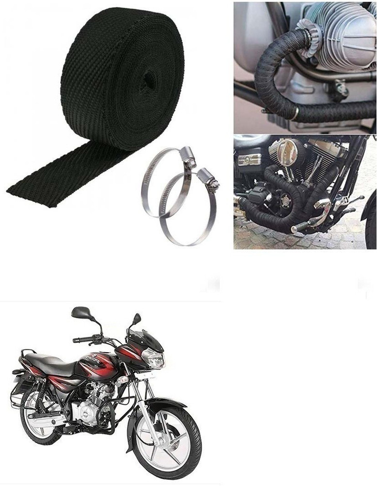 SRPHERE 3 Mtrs Silencer Wrap Bike Exhaust Heat Shield for Bajaj Discover 135 Bike Exhaust Heat Shield Price in India Buy SRPHERE 3 Mtrs Silencer Wrap Bike Exhaust Heat Shield for