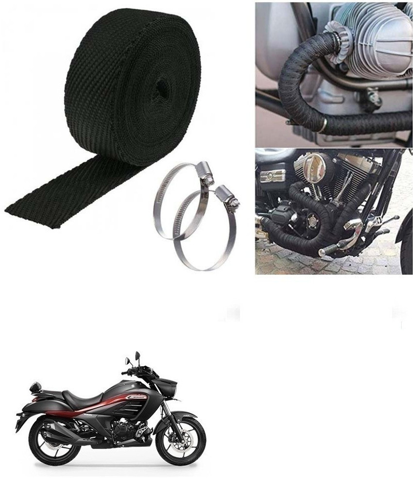 SRPHERE 3 Mtrs Silencer Wrap Bike Exhaust Heat Shield for Suzuki