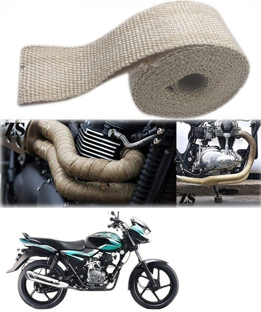 Znee Smart Silencer Wrap Cream Color for Bajaj Discover 100 DTS i Bike Exhaust Heat Shield Price in India Buy Znee Smart Silencer Wrap Cream Color for Bajaj Discover 100 DTS i Bike Exhaust Heat Shield...