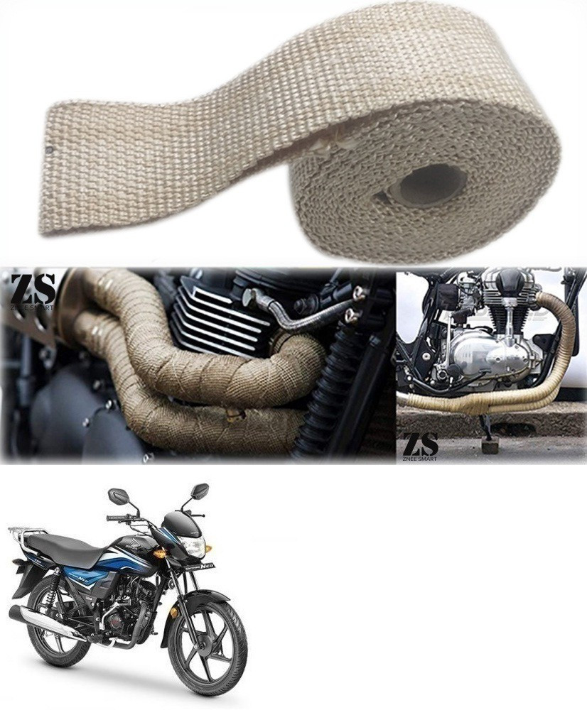 Znee Smart Silencer Wrap Cream Color for Honda Dream Neo Bike