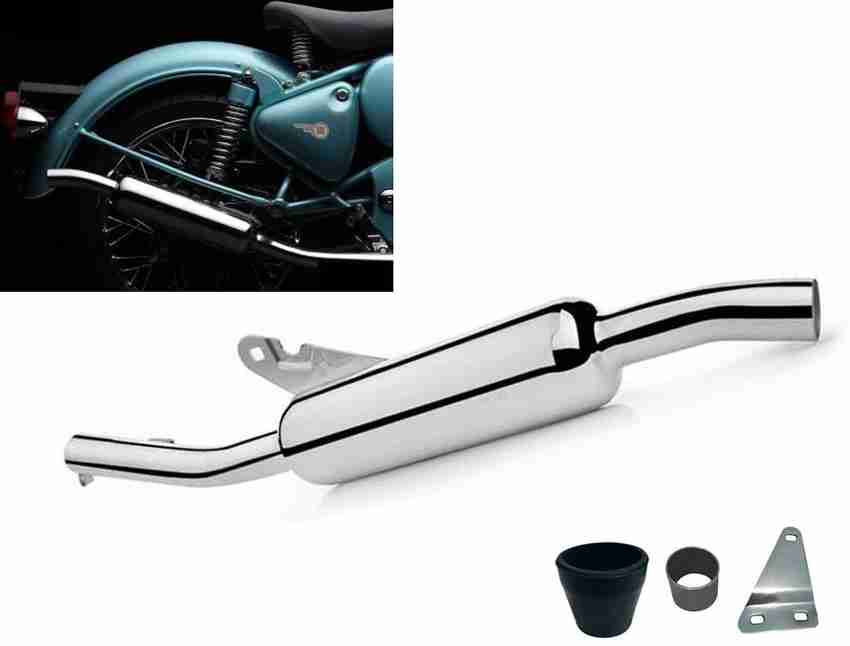 WORDZ Angular Chrome Exhaust silencer Royal Enfield Classic 500 Full Exhaust System Price in India Buy WORDZ Angular Chrome Exhaust silencer Royal Enfield Classic 500 Full Exhaust System online at Fli...