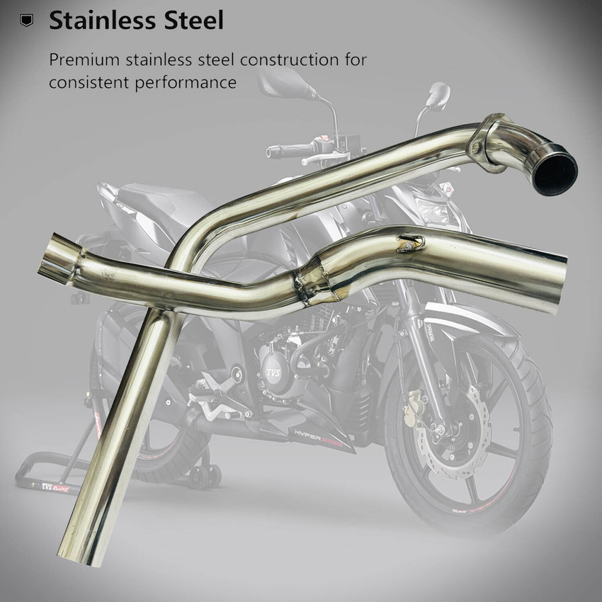 Vagary High Performance Exhaust Middle Bend Pipe for TVS Apache Rtr 4V 160 Bend Pipe TVS Apache RTR 160 Full Exhaust System Price in India Buy Vagary High Performance Exhaust Middle